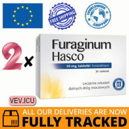 Furaginum Hasco 50mg 2p x 30 tablets — Made in Poland — Free Delivery