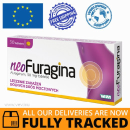 NeoFuragina 50mg 30 Tabs — Made in Poland by Teva — Free Delivery