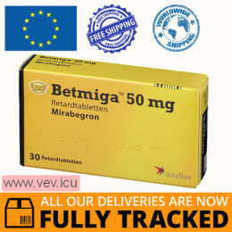 Betmiga 50mg 30 tablets — Made in Netherlands — Free Delivery