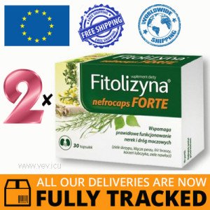 2 x FITOLIZYNA NEFROCAPS FORTE 30 CAPS - MADE IN POLAND - FREE SHIPPING 