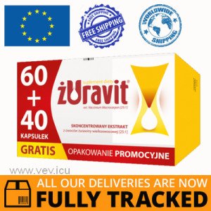 ZURAVIT 60 +40 CAPS - MADE IN POLAND - FREE SHIPPING 