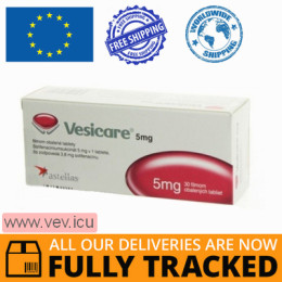 Vesicare 5 mg 30 tablets — Made in Netherlands — Free Delivery