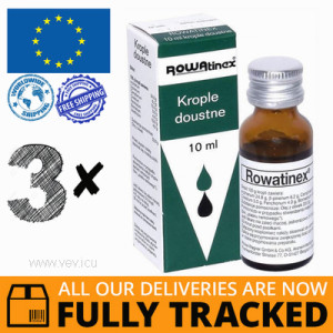 3 x ROWATINEX ORAL DROPS 10ML - MADE IN GERMANY - FREE SHIPPING