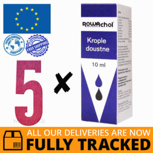 5 x ROWACHOL ORAL DROPS 10ML — MADE IN GERMANY — FREE SHIPPING