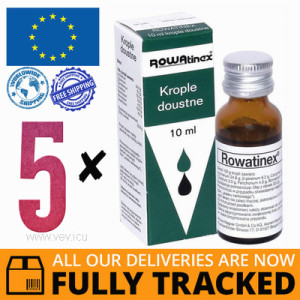 5 x ROWATINEX ORAL DROPS 10ML - MADE IN GERMANY - FREE SHIPPING