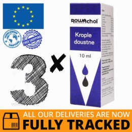 3 x ROWACHOL ORAL DROPS 10ML — MADE IN GERMANY — FREE SHIPPING