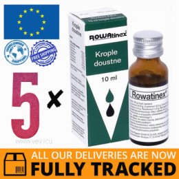 5 x ROWATINEX ORAL DROPS 10ML - MADE IN GERMANY - FREE SHIPPING