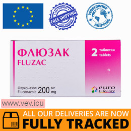 Fluzak 200mg 2 tablets — Made in India — Free Delivery