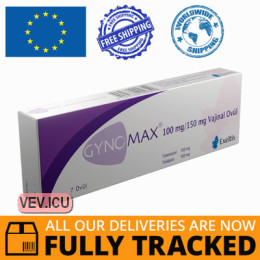 Gynomax 100 mg/150 mg, 7 vaginal suppositories — Made in Turkey — Free Delivery