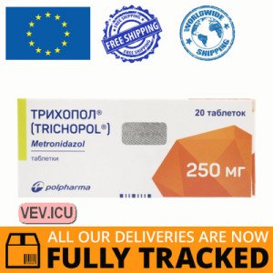 Trichopol 250mg 20 tablets — Made in Poland by Polpharma — Free Delivery