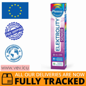 Plusssz Elektrolity Senior 100% complex, 24 effervescent tablets — Made in Poland — Free Delivery