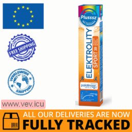 Plusssz Elektrolity Sport 100%, 24 effervescent tablets — Made in Poland — Free Delivery