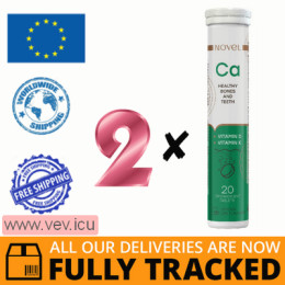 Novel Calcium 2p x 20 effervescent tablets — Made in Slovakia — Free Delivery