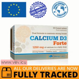 Olimp, Calcium D3 Forte, 60 tablets — Made in Poland — Free Delivery