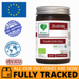 BeOrganic Iron Bio 50 tablets — Made in Poland — Free Delivery