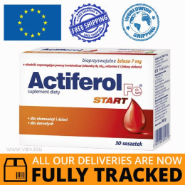 ACTIFEROL FE Start 7mg 30 Sahets — Made in Poland — Free Delivery