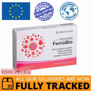Richter FerroBio 40 tablets — Made in Belgium — Free Delivery