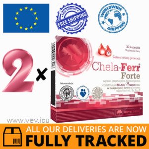 2 x CHELA-FERR FORTE 30 CAPS - MADE IN POLAND - FREE SHIPPING 