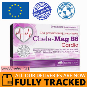 Olimp Chela-Mag B6 Cardio, 30 tablets — Made in Poland — Free Delivery