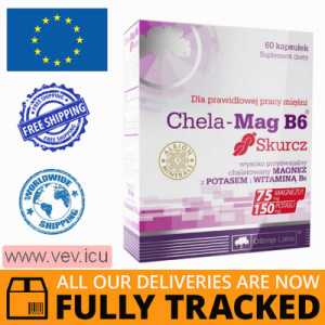 Olimp Chela-Mag B6 Cramp, 60 capsules — Made in Poland — Free Delivery