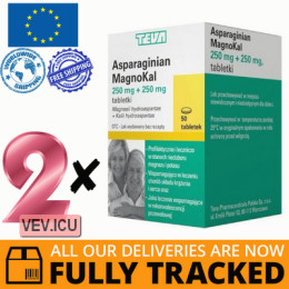 Asparaginian Magnokal 2p x 50 tablets — Made in Poland by Teva — Free Delivery