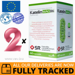 2 x KATELIN MAG B6 60 CAPS - MADE IN POLAND - FREE SHIPPING 2 x KATELIN MAG B6 60 CAPS - MADE IN POLAND - FREE SHIPPING