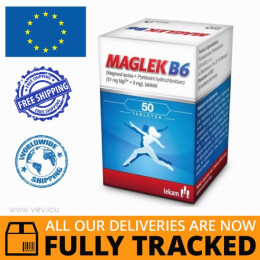MAGLEK B6 50 TABS — MADE IN POLAND — FREE SHIPPING MAGLEK B6 50 TABS — MADE IN POLAND — FREE SHIPPING