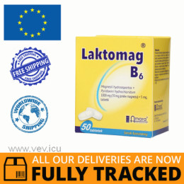 LAKTOMAG B6 50 TABS — MADE IN POLAND — FREE SHIPPING LAKTOMAG B6 50 TABS — MADE IN POLAND — FREE SHIPPING