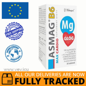 Asmag B6 Max Cardio 30 tablets — Made in Poland — Free Delivery