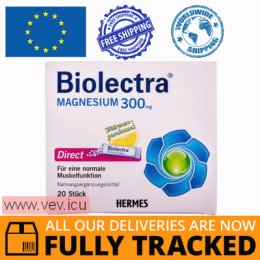 Biolectra Magnesium Direct, with lemon flavor, 20 sachets — Made in Germany — Free Delivery