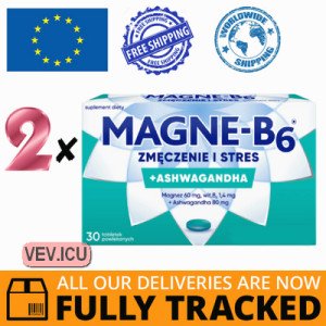 Magne-B6 Fatigue and Stress, 2p x 30 tablets — Made in Poland — Free Delivery