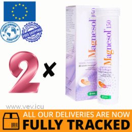 2 x MAGNESOL 150MG 20 TABS — MADE IN SLOVENIA — FREE SHIPPING