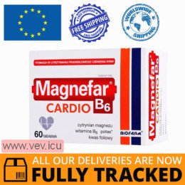 Magnefar B6 Cardio 60 tablets — Made in Poland — Free Delivery