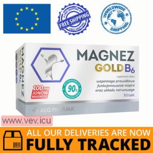 Magnesium Gold B6, 50 tablets — Made in Poland — Free Delivery