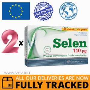 2 x SELENIUM 110, 120 TABS - MADE IN POLAND - FREE SHIPPING 