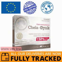Olimp Chela-Zinc, zinc 15 mg, 30 capsules — Made in Poland — Free Delivery