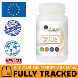 Aliness Chelated Zinc 15 mg 100 tablets — Made in Poland — Free Delivery