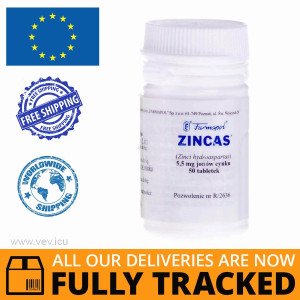 Zincas 30mg 50 tablets — Made in Poland — Free Delivery