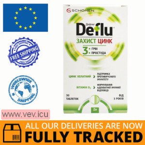 DeFlu Defense Zinc 30 tablets — Made in Ukraine — Free Delivery