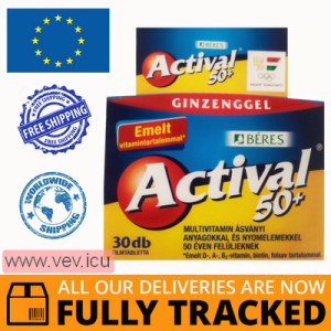 Actival 50+, with vitamin C, vitamin D3 and zinc, 30 tablets — Made in Hungary — Free Delivery
