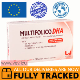 Multifolico DHA 845mg 60 capsules — Made in Italy — Free Delivery