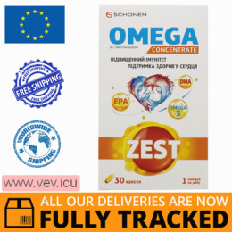 Zest Omega Concetrate 30 capsules — Made in Italy — Free Delivery
