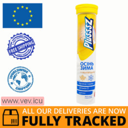 Plusssz Autumn - winter + multivitamins with vitamin C, vitamin D and zinc, 20 effervescent tablets — Made in Poland — Free Delivery