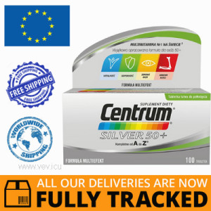 CENTRUM SILVER 50+, 100 TABS  - MADE IN POLAND - FREE SHIPPING 