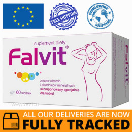 FALVIT 60 SUGAR-COATED TABLETS — MADE IN CANADA — FREE SHIPPING