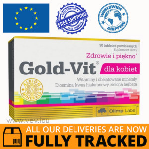 GOLD-VIT FOR WOMEN 30 TABS - MADE IN POLAND - FREE SHIPPING 