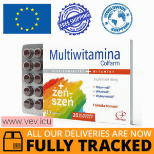 Multivitamin 30 tablets — Made in Poland — Free Delivery