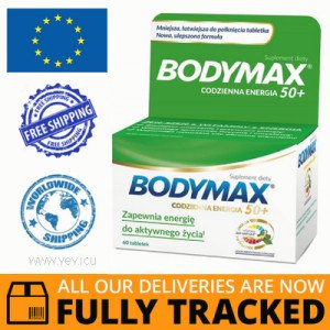 BODYMAX 50+, 60 TABS - MADE IN NORWEGIA - FREE SHIPPING