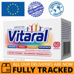 VITARAL SET OF VITAMINS AND MINERALS 60 TABS - MADE IN CANADA - FREE SHIPPING