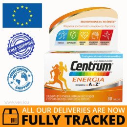 CENTRUM ENERGIA 30 TABLETS - MADE IN POLAND - FREE SHIPPING 